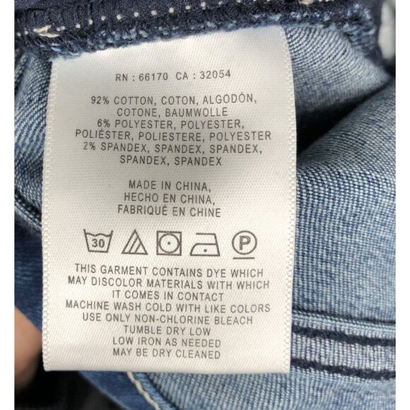 Pilcro Anthropologie Women's Distressed Skinny Jeans 29 Blue Medium Wash - Picture 6 of 10